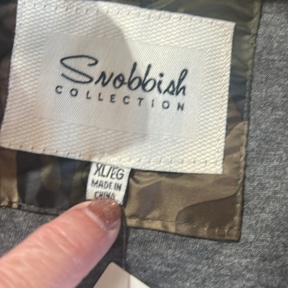 NWT Snobbish Collection camo hooded rain coat size XL - Picture 6 of 12